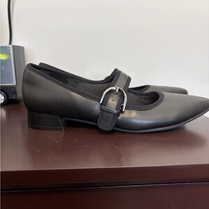 Clarks Black Mary Jane Flats
